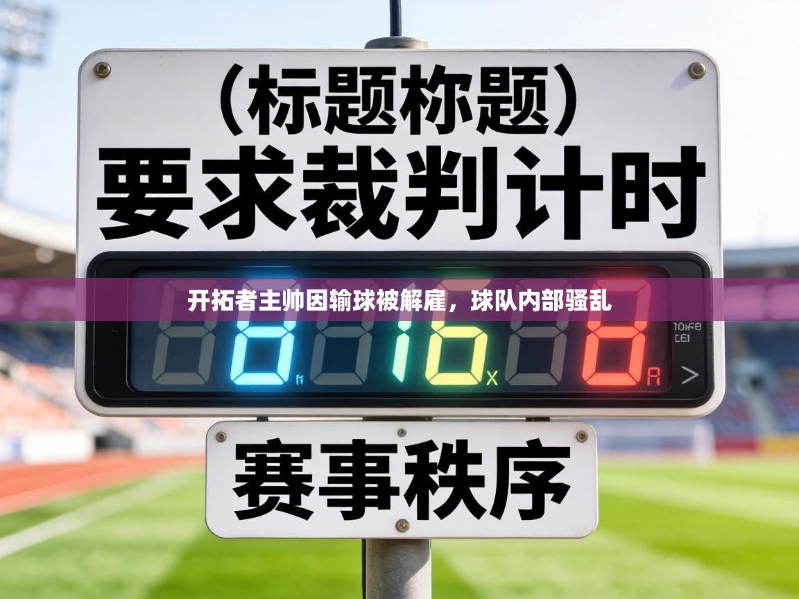 开拓者主帅因输球被解雇，球队内部骚乱